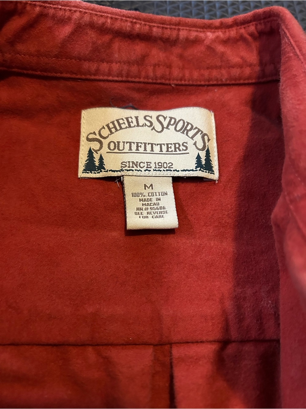 Scheels Sports Outfitters orange Button-Up Shirt
